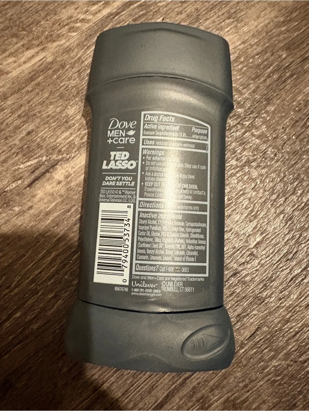 NWT Ted Lasso Sandalwood & Bergamot Antiperspirant - Gray/Yellow